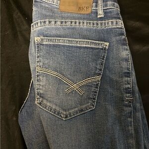 BKE Men's Classic Indigo Straight Jeans Alec